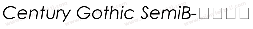 Century Gothic SemiB字体转换